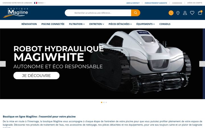 Screenshot of boutiquemagiline.com