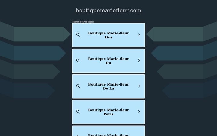 Screenshot of boutiquemariefleur.com