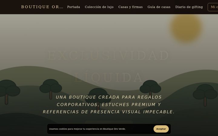 Екранна снимка на boutiqueoroverde.es