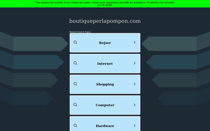 Screenshot of boutiqueperlapompon.com