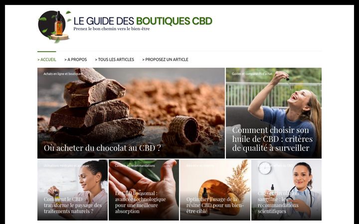 Screenshot of boutiques-cbd.fr