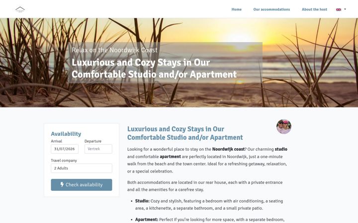 Screenshot of boutiqueuniqueaanzee.nl