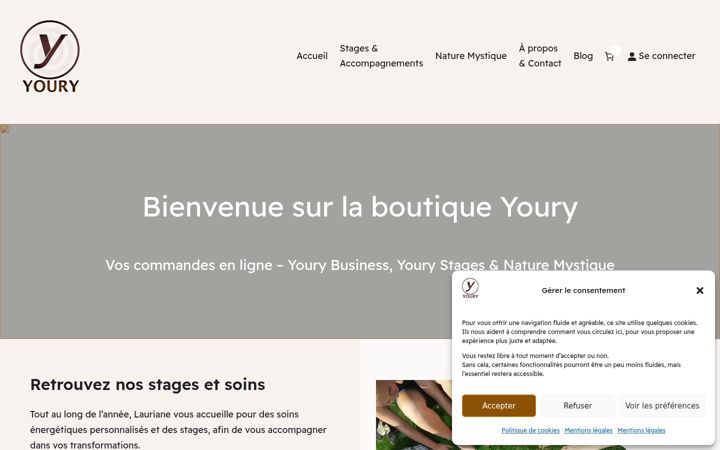 Ekrānuzņēmums no boutiqueyoury.fr