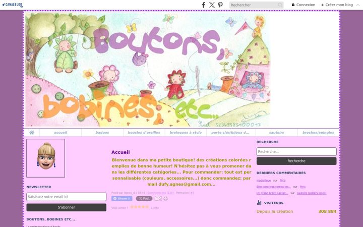 Screenshot of boutonsbobines.fr