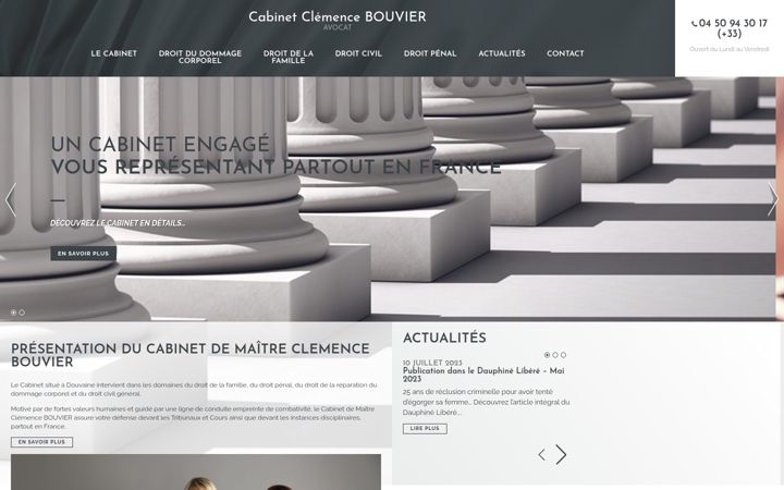 Screenshot of bouvier-cabinet-avocat.fr