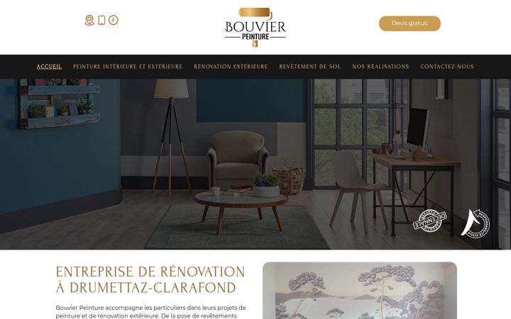Screenshot of bouvier-peinture-73.fr