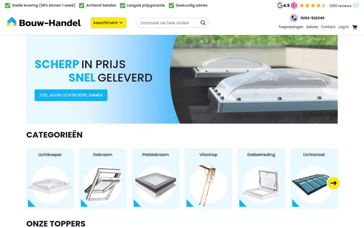 Captura de pantalla de bouw-handel.nl