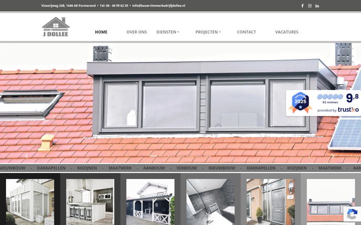Captura de pantalla de bouw-timmerbedrijfjdollee.nl