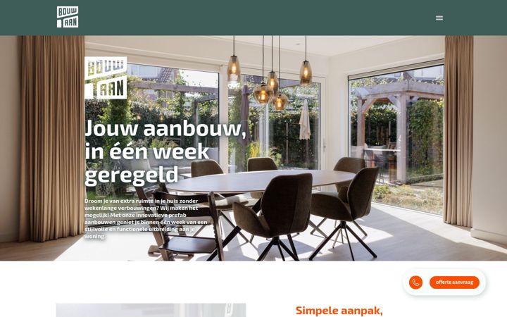 Screenshot of bouwaan.nl