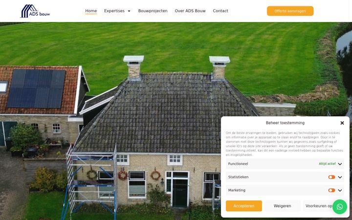 Captura de pantalla de bouwads.nl