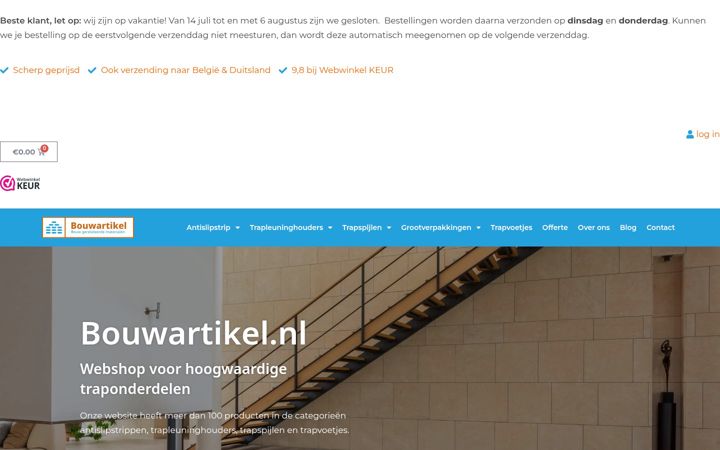 Screenshot of bouwartikel.nl