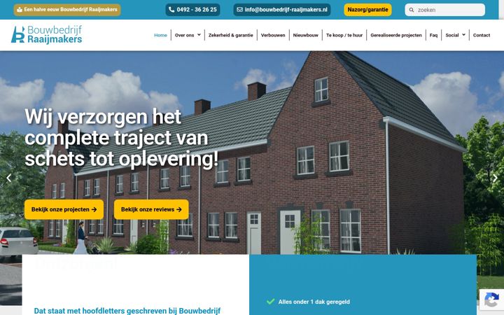 Captura de pantalla de bouwbedrijf-raaijmakers.nl