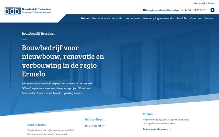 Captura de pantalla de bouwbedrijfbesselsen.nl