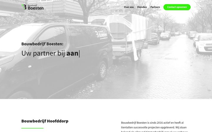 Captura de pantalla de bouwbedrijfboesten.nl