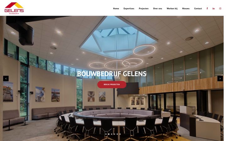 Screenshot of bouwbedrijfgelens.nl