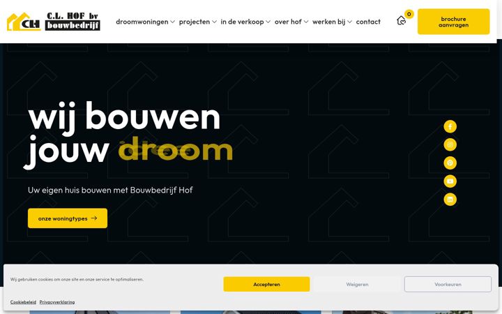 Captura de pantalla de bouwbedrijfhof.nl