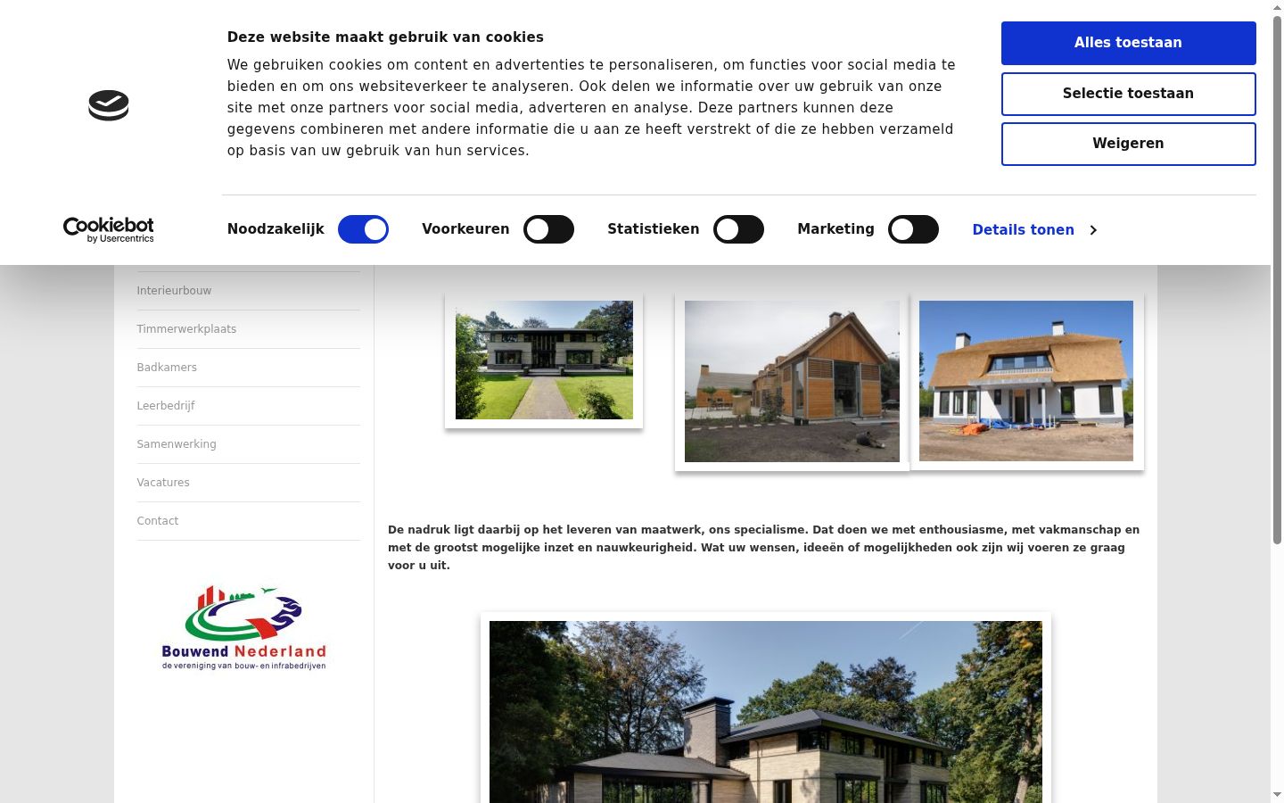Screenshot des Einwilligungsbanners vor jeglicher Interaktion