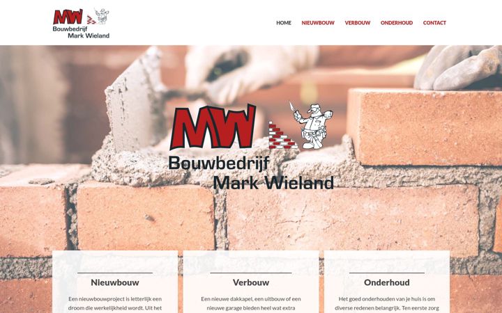 Screenshot of bouwbedrijfmarkwieland.nl