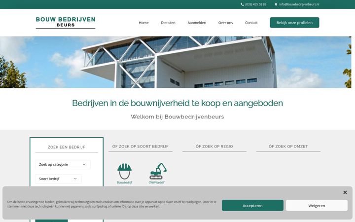 Skjámynd af bouwbedrijvenbeurs.nl