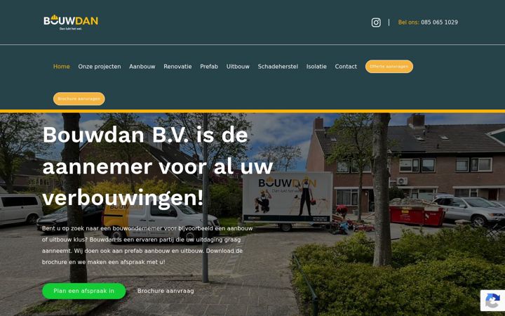 Captura de pantalla de bouwdan.nl