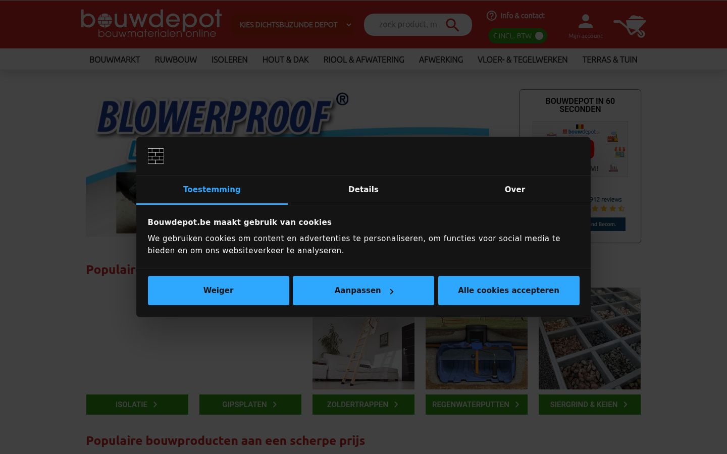 Sutikimo reklamjuostės, rodytos prieš bet kokią sąveiką, ekrano kopija