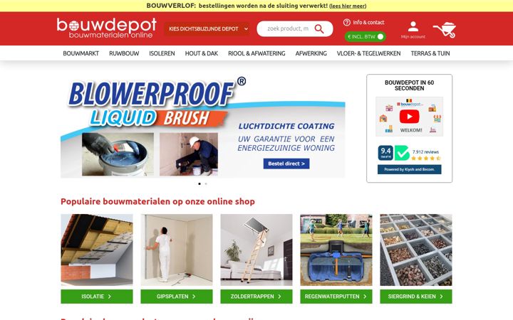 Screenshot of bouwdepot.be