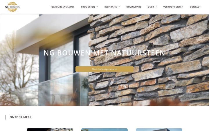 Screenshot of bouwenmetnatuursteen.nl