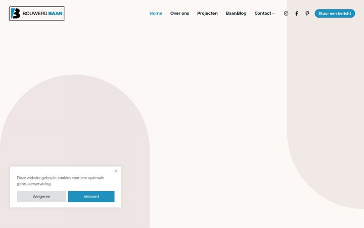 Screenshot of bouwerij-baan.nl
