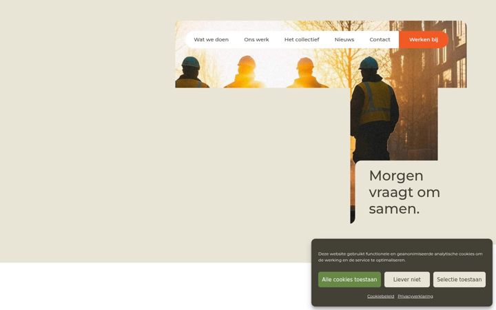 Captura de pantalla de bouwersvanmorgen-debouwplaatsonline.nl