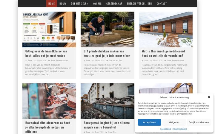 Captura de pantalla de bouwgemak.nl