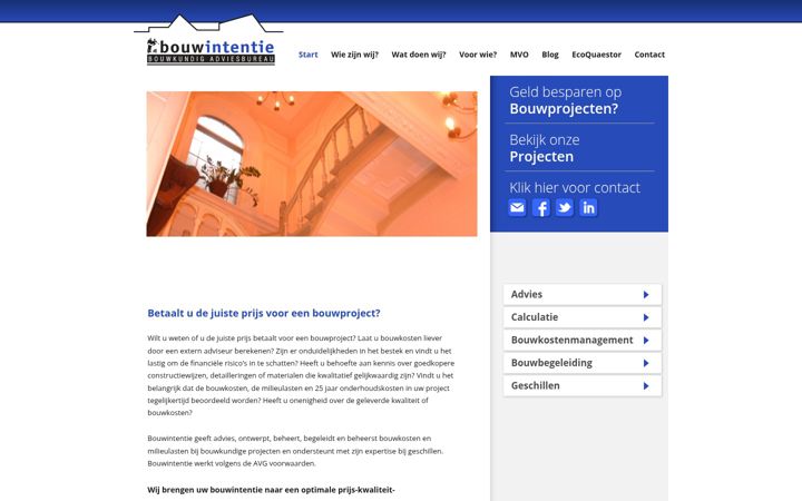 Skjermbilde av bouwintentie.nl