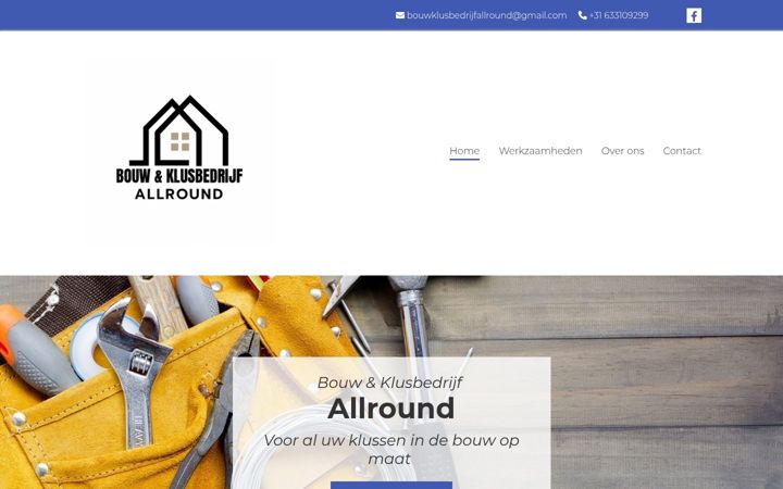 Screenshot of bouwklusbedrijfallround.nl