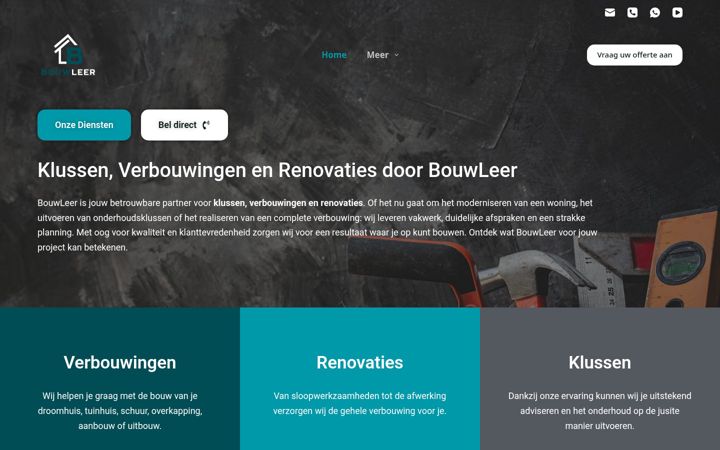 Screenshot of bouwleer.nl