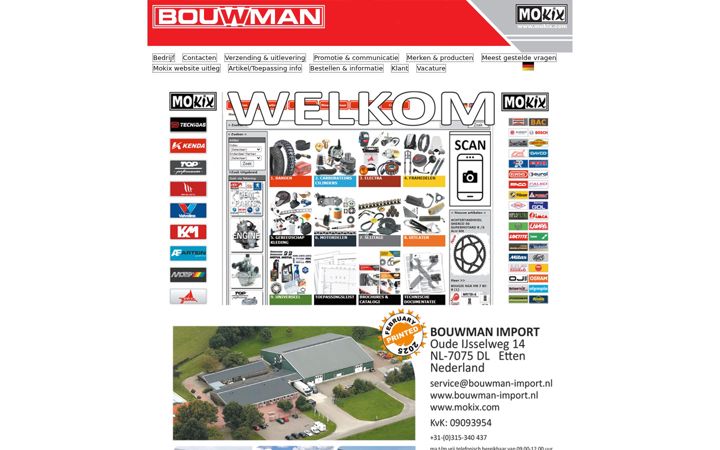Screenshot of bouwman-import.com