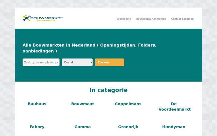 Screenshot of bouwmarkt-nu.nl