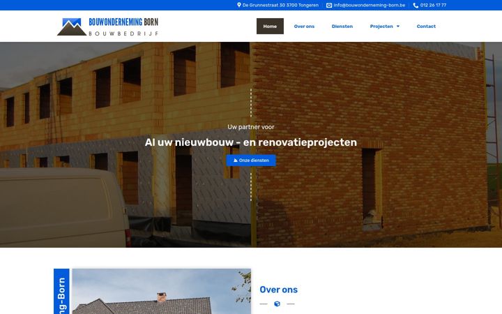 Screenshot of bouwonderneming-born.be