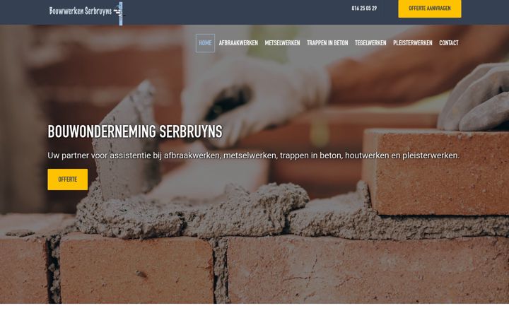 Képernyőkép: bouwonderneming-serbruynsnv.be