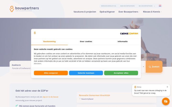 Screenshot of bouwpartners.nl