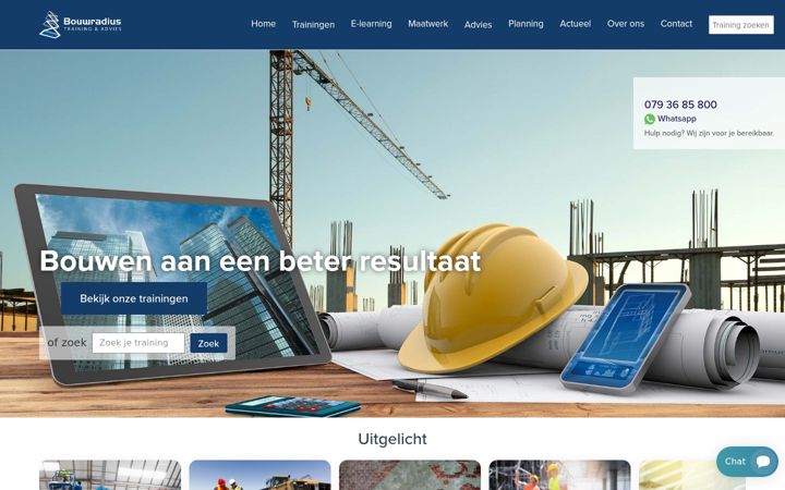 Screenshot of bouwradius.nl