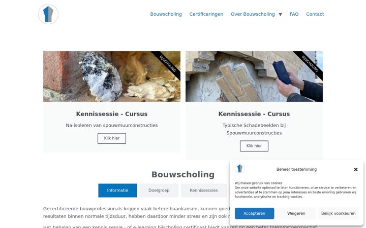 Screenshot of bouwscholing.nl
