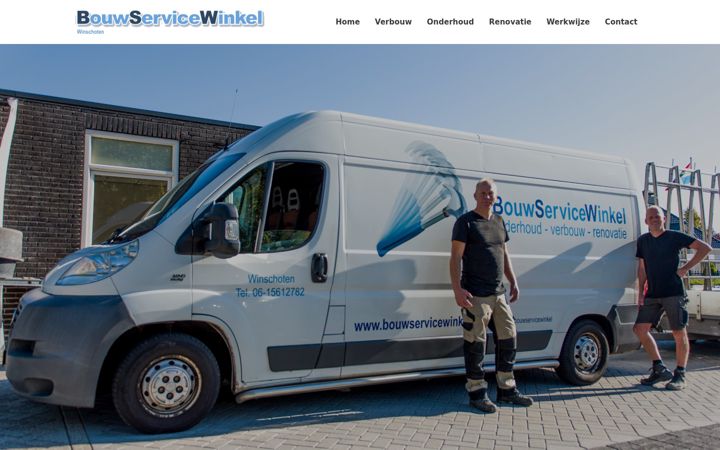 Skärmbild av bouwservicewinkel.nl