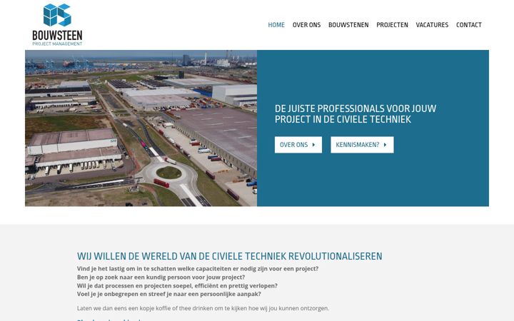 Screenshot of bouwsteen-projectmanagement.nl