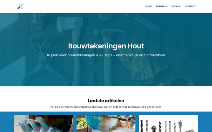 Screenshot of bouwtekeningen-hout.nl