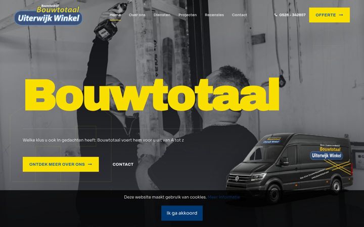 Screenshot of bouwtotaal.com
