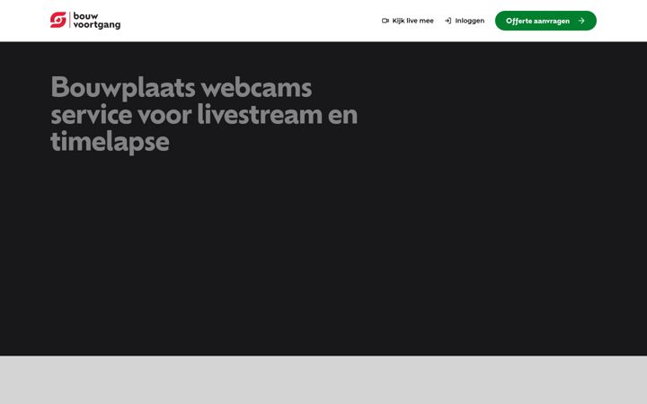 Screenshot of bouwvoortgang.nl