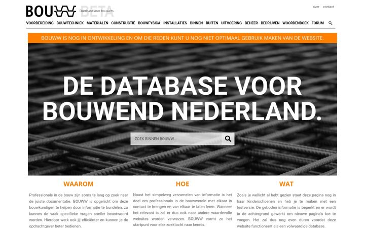 Screenshot of bouww.nl