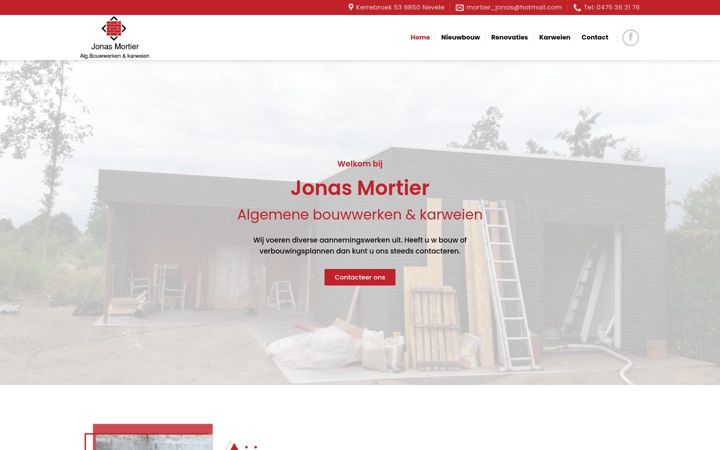 Screenshot of bouwwerkenjonasmortier.be