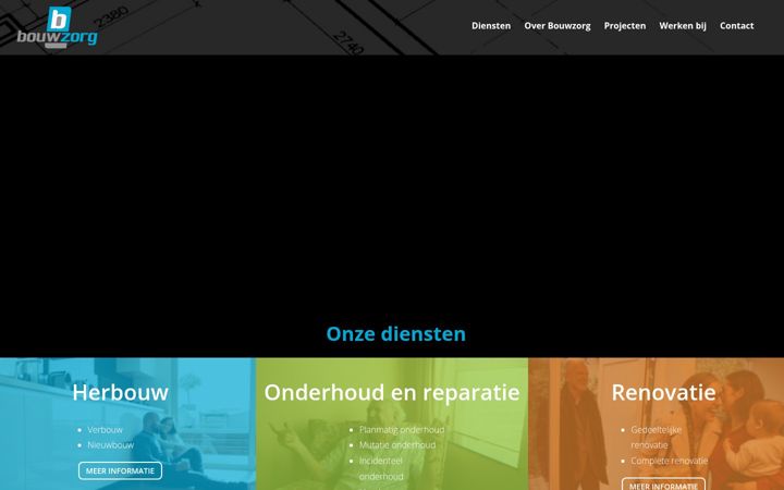Screenshot of bouwzorg.nl