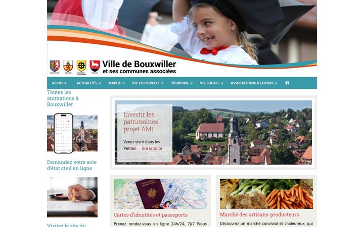 Screenshot of bouxwiller.eu