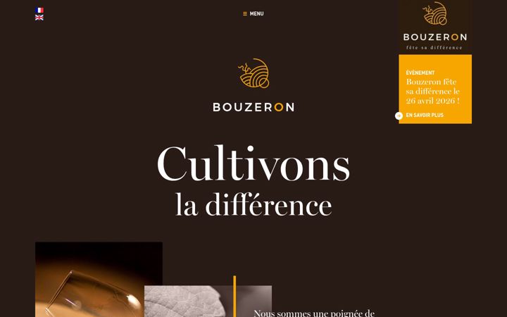 Screenshot of bouzeron-vins.com